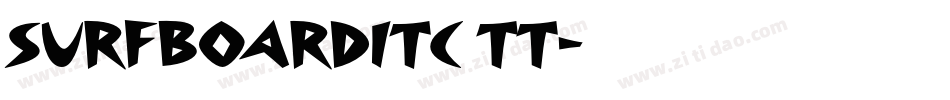 SurfboardITC TT字体转换